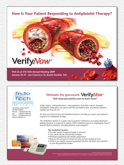 Accumetrics Direct Mail Postcard Design